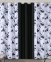 3 in 1 curtains(1 plain and 2 design)