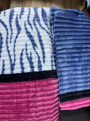 Flannel blanket with two pillow cases